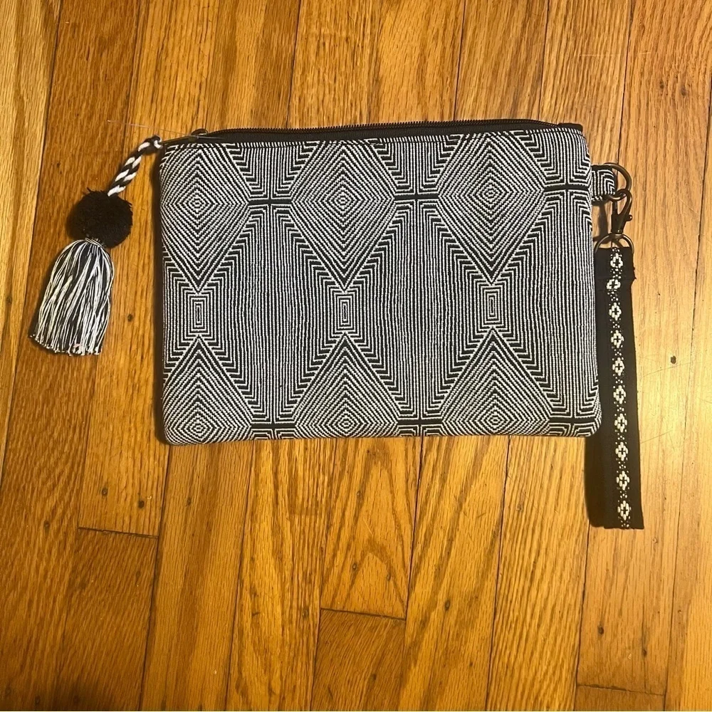 Bamboo clutch new without tags